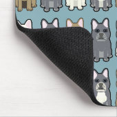 Französische Freunde Mousepad (Ecke)
