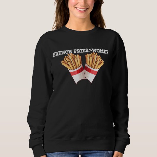 Französische Freundschaften über Frauen Sweatshirt (Vorderseite)