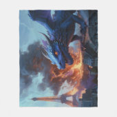 Französische Fries, irgendjemand? Drachenkunst Fleecedecke (Vorderseite)