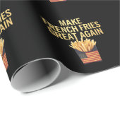 Französische Fries wieder großartig köstlich lusti Geschenkpapier (Rolleneckpunkt)