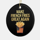 Französische Fries wieder großartig köstlich lusti Keramik Ornament (Links)
