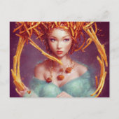 Französische Fry Goddess Postcard Postkarte (Vorderseite)