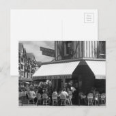 Französische Gaststätte Postkarte (Vorne/Hinten)