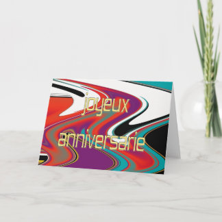 Französische Geburtstagskarte Karte