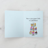 Französische Geburtstagskuppenkarte Karte (Innenseite)