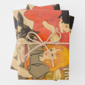 Französische Gesellschaft der Schokolade und des T Geschenkpapier Set (Beispiel)