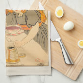 Französische Gesellschaft der Schokolade und des T Geschirrtuch (Viertel Falte)