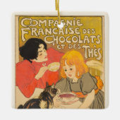 Französische Gesellschaft der Schokolade und des T Keramikornament (Vorderseite)