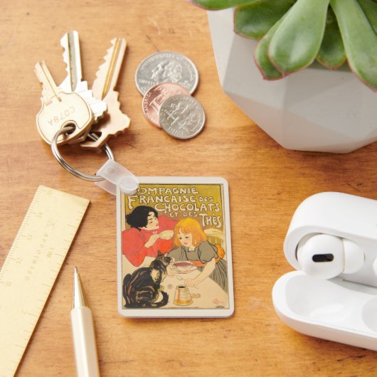 Französische Gesellschaft der Schokolade und des T Schlüsselanhänger (Schreibtisch)