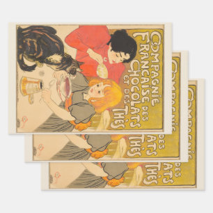 Französische Gesellschaft für Schokolade und Tee,  Geschenkpapier Set