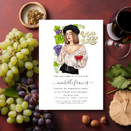 Französische Girl Wine Degustation Bridal Dusche E Einladung