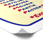 Französische Grammar Passe Compose Avoir ou Etre Poster (Ecke)