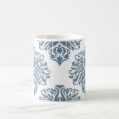 Französische Gray Elegant Damask Tasse (Mittel)