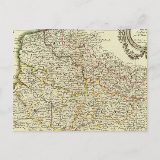 Französische Grenzen Postkarte (Vorderseite)