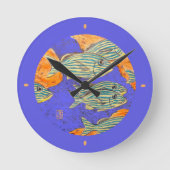 Französische Grunts (Fische) Uhr (Vorderseite)