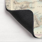 Französische Häfen und Plan von Paris Mousepad (Ecke)