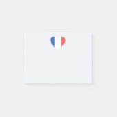 Französische Herz-Post-it-Hinweise Post-it Klebezettel (Vorderseite)