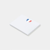 Französische Herz-Post-it-Hinweise Post-it Klebezettel (angewinkelt)