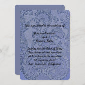 Französische Hochzeit Einladung (Vorne/Hinten)