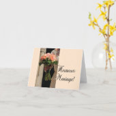 Französische Hochzeiten Karte (Gelbe Blume)