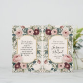 Französische Hochzeitsfeier in Rosa (Stehend Vorderseite)