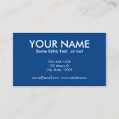 Französische Horn-Farbige Fun-Array-Musik Visitenkarte (Rückseite)