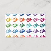 Französische Horn-Farbige Fun-Array-Musik Visitenkarte (Vorderseite)