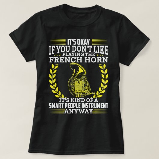 Französische Horn Spieler Französische Horn Spiele T-Shirt (Design vorne)