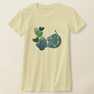 Französische Hornbandmusikklasse T-Shirt