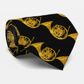 Französische Hörner im Gold Krawatte (Gerollt)