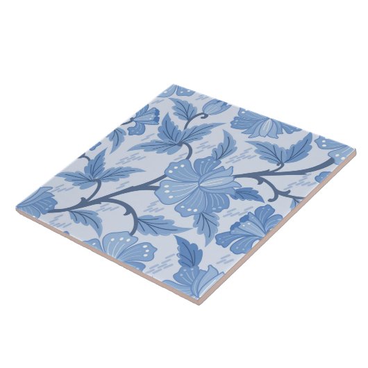 Französische Hütte Blue Periwinkle Fliese (Seite)