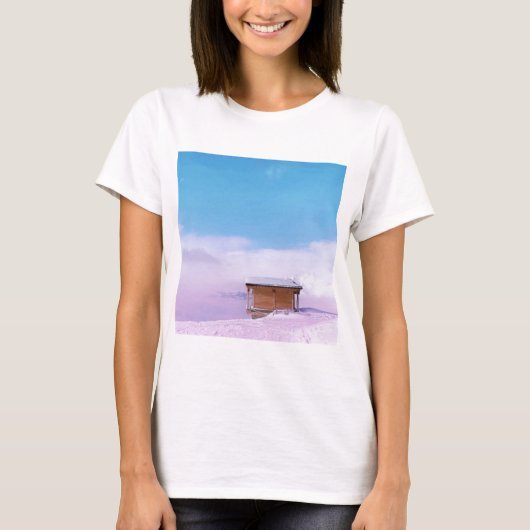 Französische Hütte T - Shirt (Vorderseite)