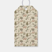 Französische Hütte Weihnachten Geschenkanhänger (Vorderseite)