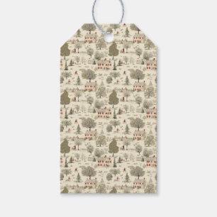 Französische Hütte Weihnachten Geschenkanhänger