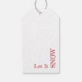 Französische Hütte Weihnachten Geschenkanhänger (Rückseite)