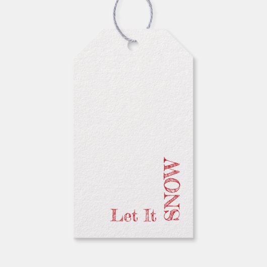 Französische Hütte Weihnachten Geschenkanhänger (Rückseite)