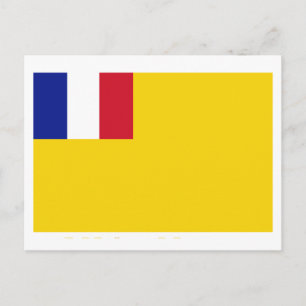 Französische Indochina-Flagge (1887-1954) Postkarte