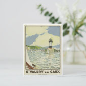 Französische Jahrgangsreise Postkarte St Valery en (Stehend Vorderseite)