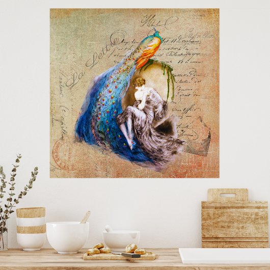 Französische Jugendstil ~ La Lettre Poster (Küche)