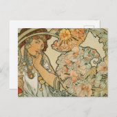 Französische Jugendstilpostkarte Postkarte (Vorne/Hinten)