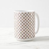 Französische Kaiserliche Schachbrett-Tasse Kaffeetasse (VorderseiteRechts)