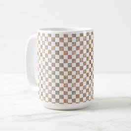 Französische Kaiserliche Schachbrett-Tasse Kaffeetasse