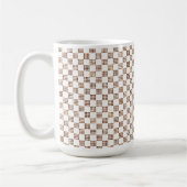 Französische Kaiserliche Schachbrett-Tasse Kaffeetasse (Links)
