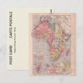 Französische Karte von Afrika 1920 (Vorne/Hinten)