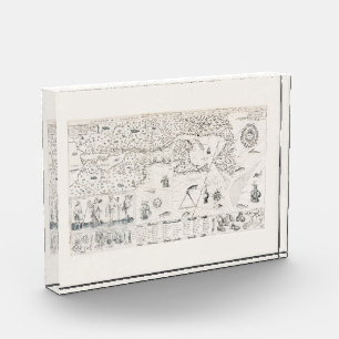 Französische Karte von Kanada (Québec) von Champla Fotoblock