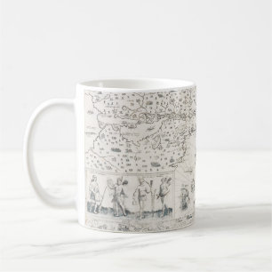 Französische Karte von Kanada (Québec) von Champla Kaffeetasse