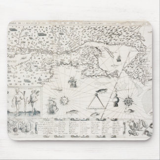 Französische Karte von Kanada (Québec) von Champla Mousepad