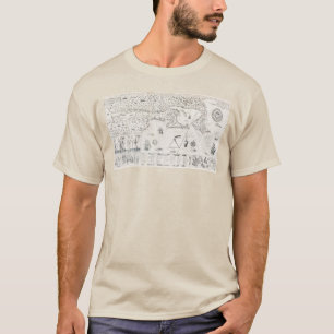 Französische Karte von Kanada (Québec) von Champla T-Shirt
