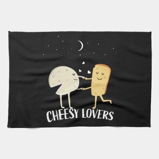 Französische Käsespezialitäten Geschirrtuch (Horizontal)