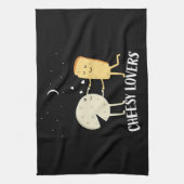 Französische Käsespezialitäten Geschirrtuch (Vertikal)